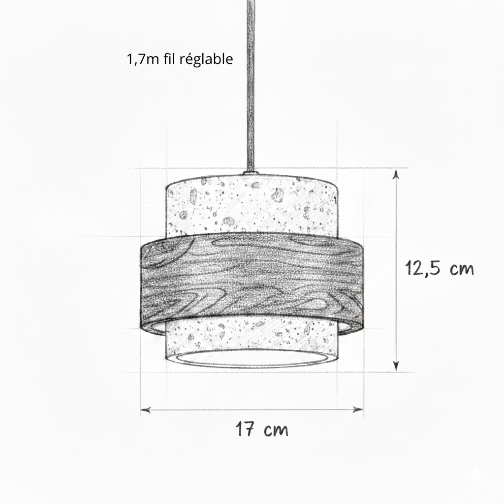 Perra Suspension Travertin