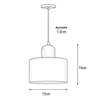 Suspension Nordique Verre Circulaire