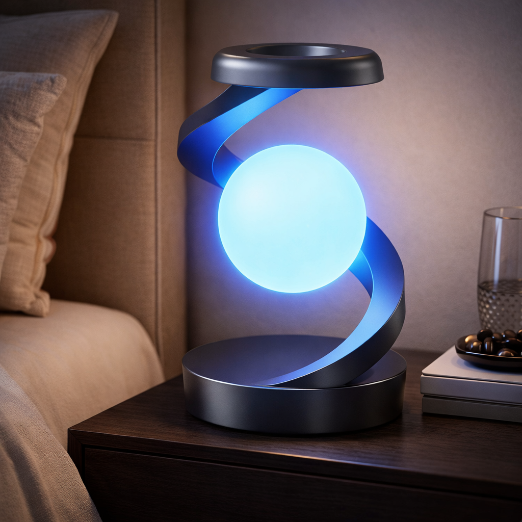 Lampe de Chevet Tactile Design avec Chargeur sans Fil