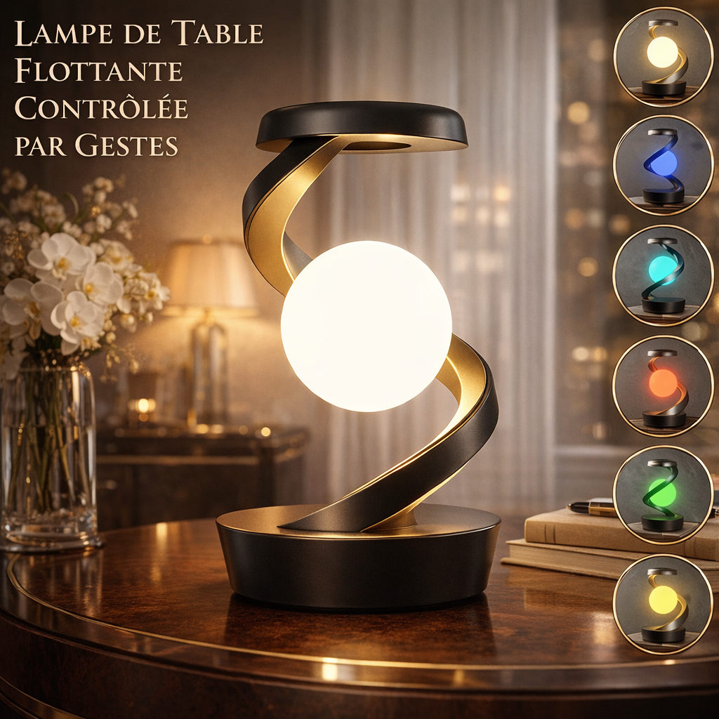 Lampe de Chevet Tactile Design avec Chargeur sans Fil