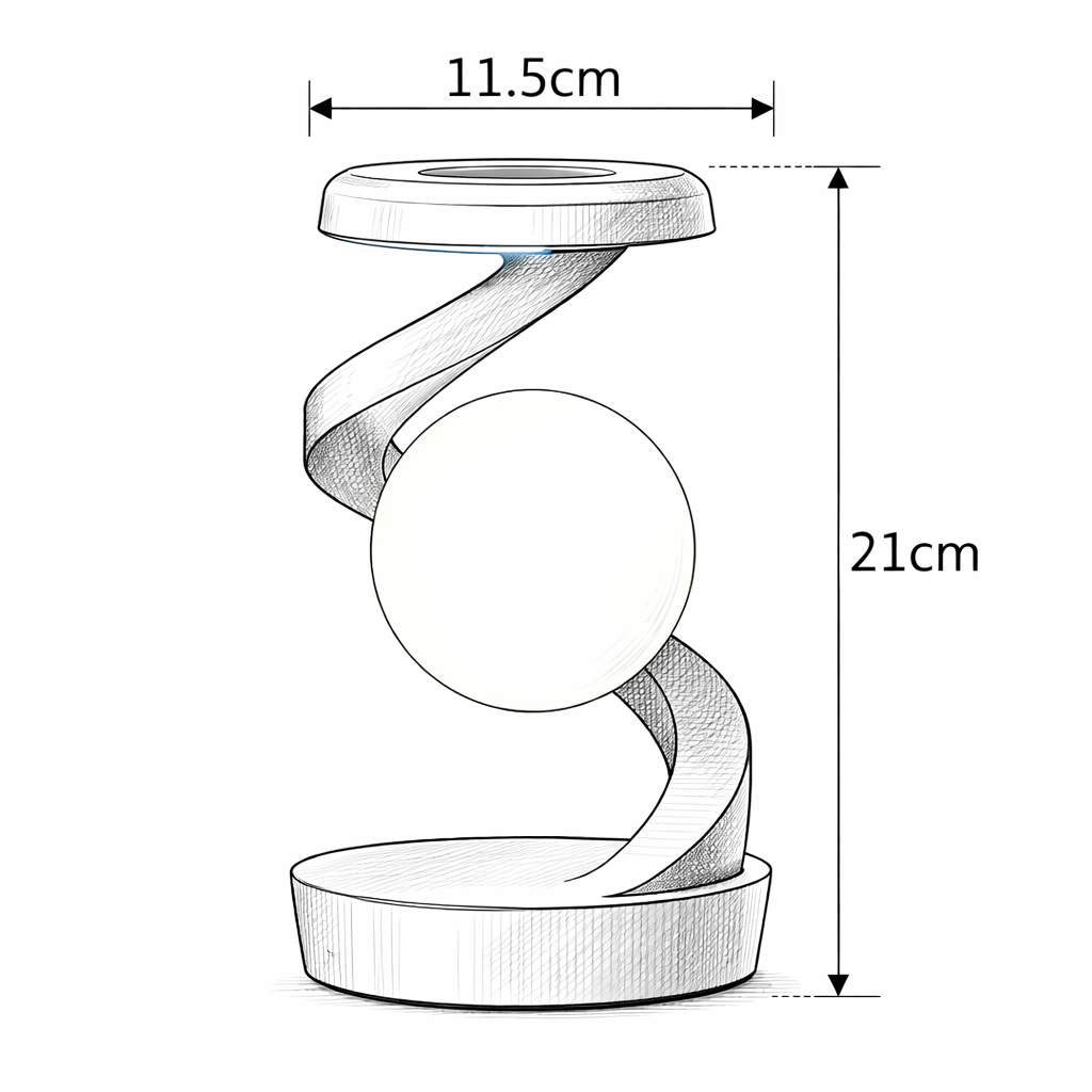 Lampe de Chevet Tactile Design avec Chargeur sans Fil