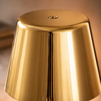 Lampe de Table Homme Doré Chrome Nordique Rechargeable