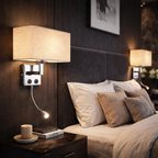 Applique en tissu avec interrupteur LED