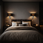 Applique en tissu avec interrupteur LED
