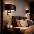 Applique en tissu avec interrupteur LED