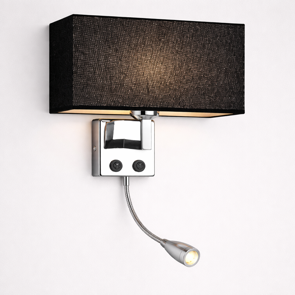 Applique en tissu avec interrupteur LED