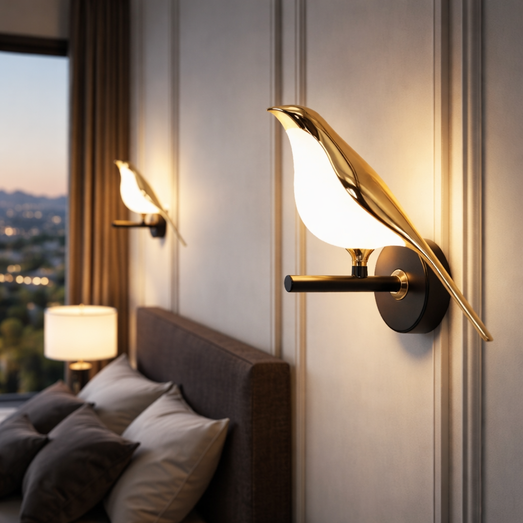 Applique Murale LED en Forme d'Oiseau