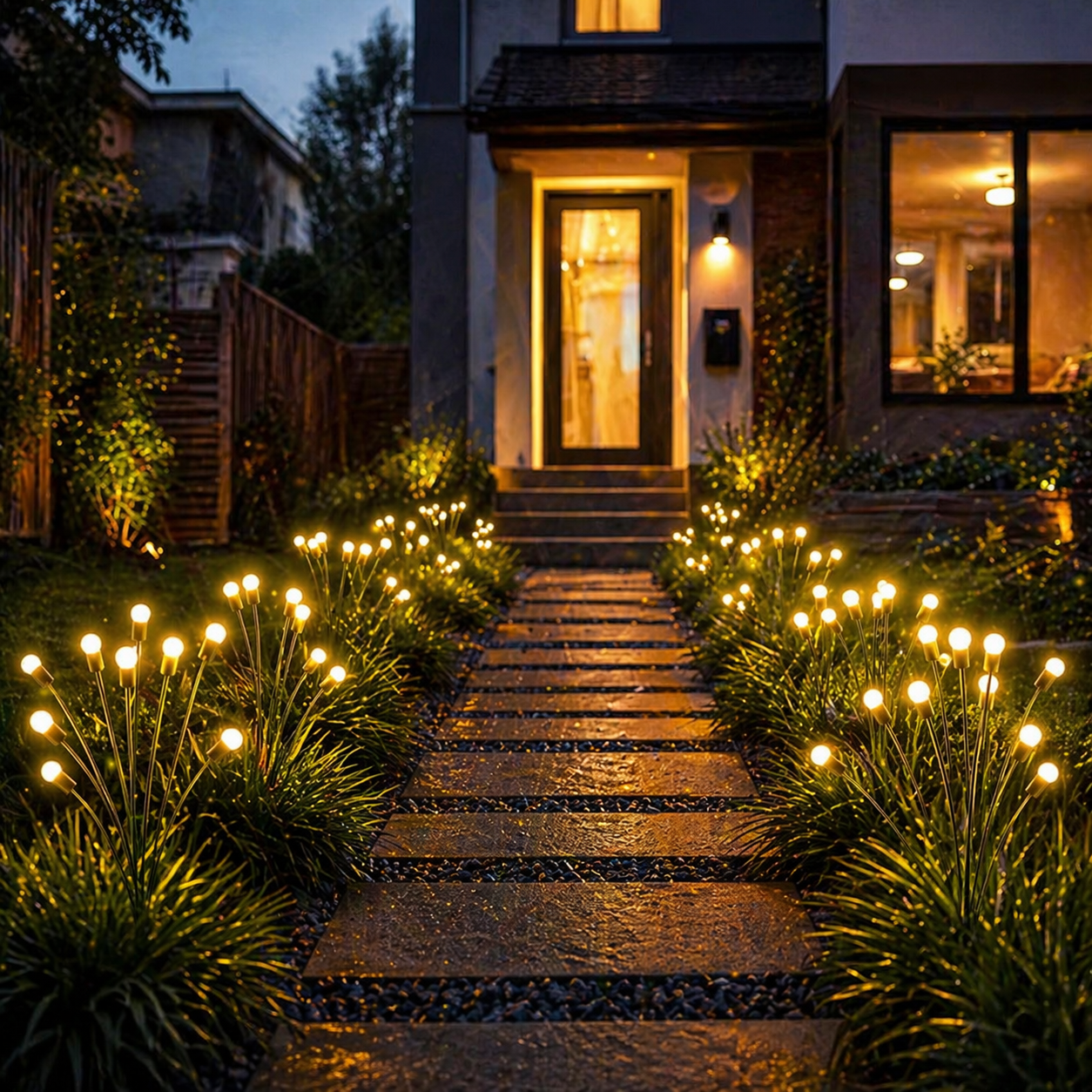 Lampe de Jardin LED Lucioles Solaire