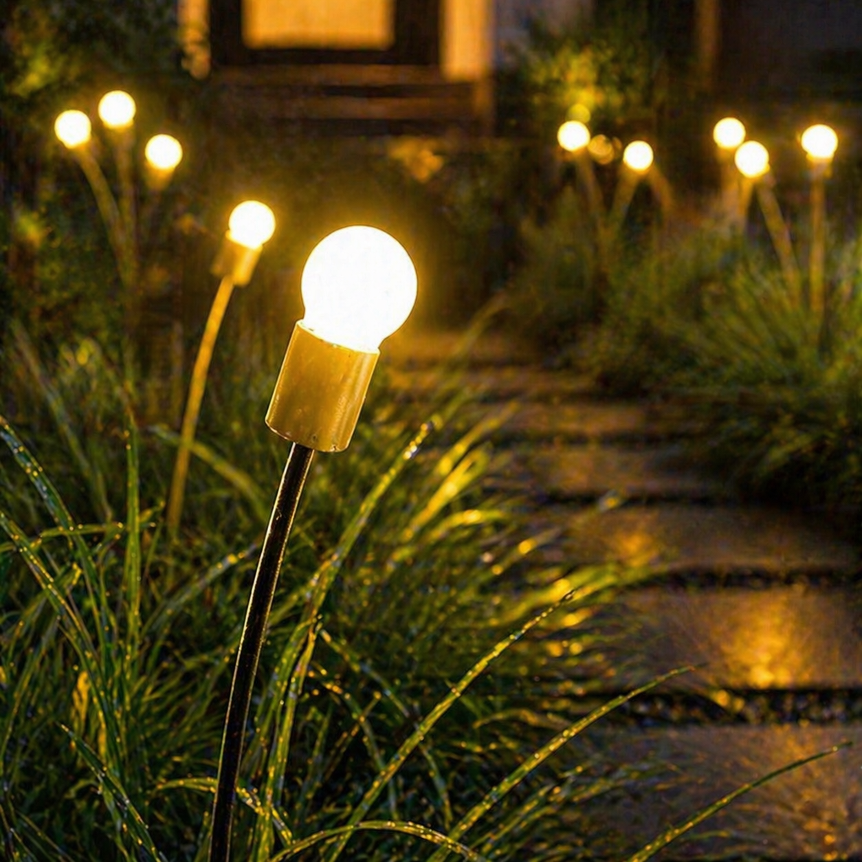 Lampe de Jardin LED Lucioles Solaire