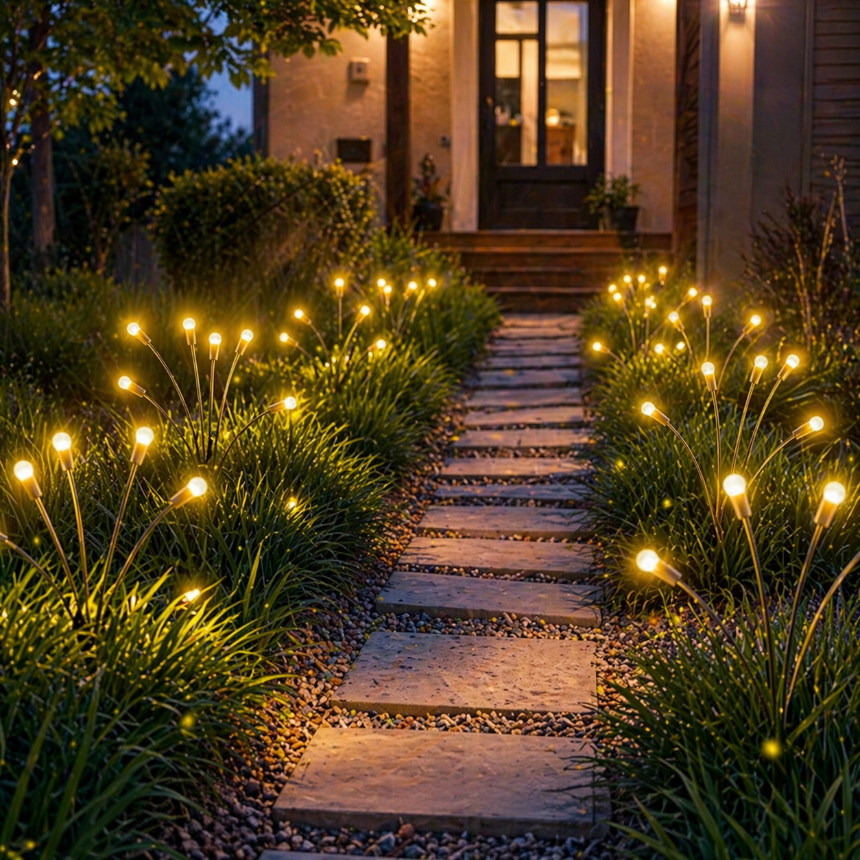 Lampe de Jardin LED Lucioles Solaire