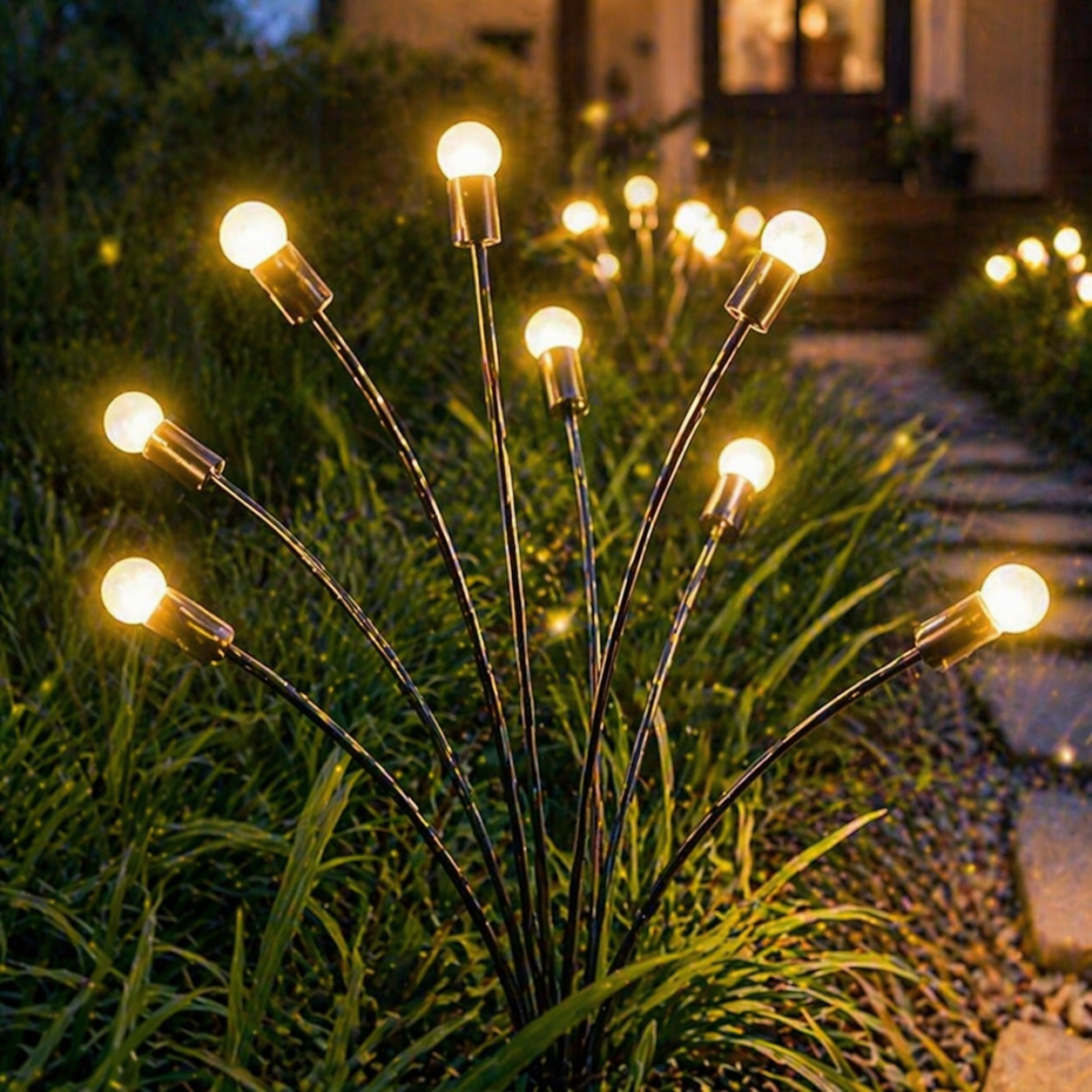 Lampe de Jardin LED Lucioles Solaire