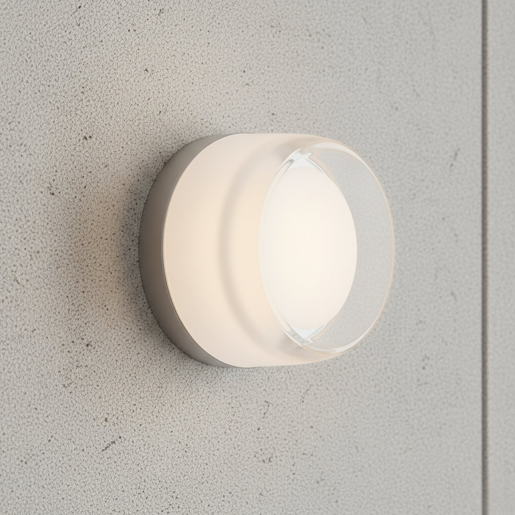 Lampe Murale Ronde en Verre