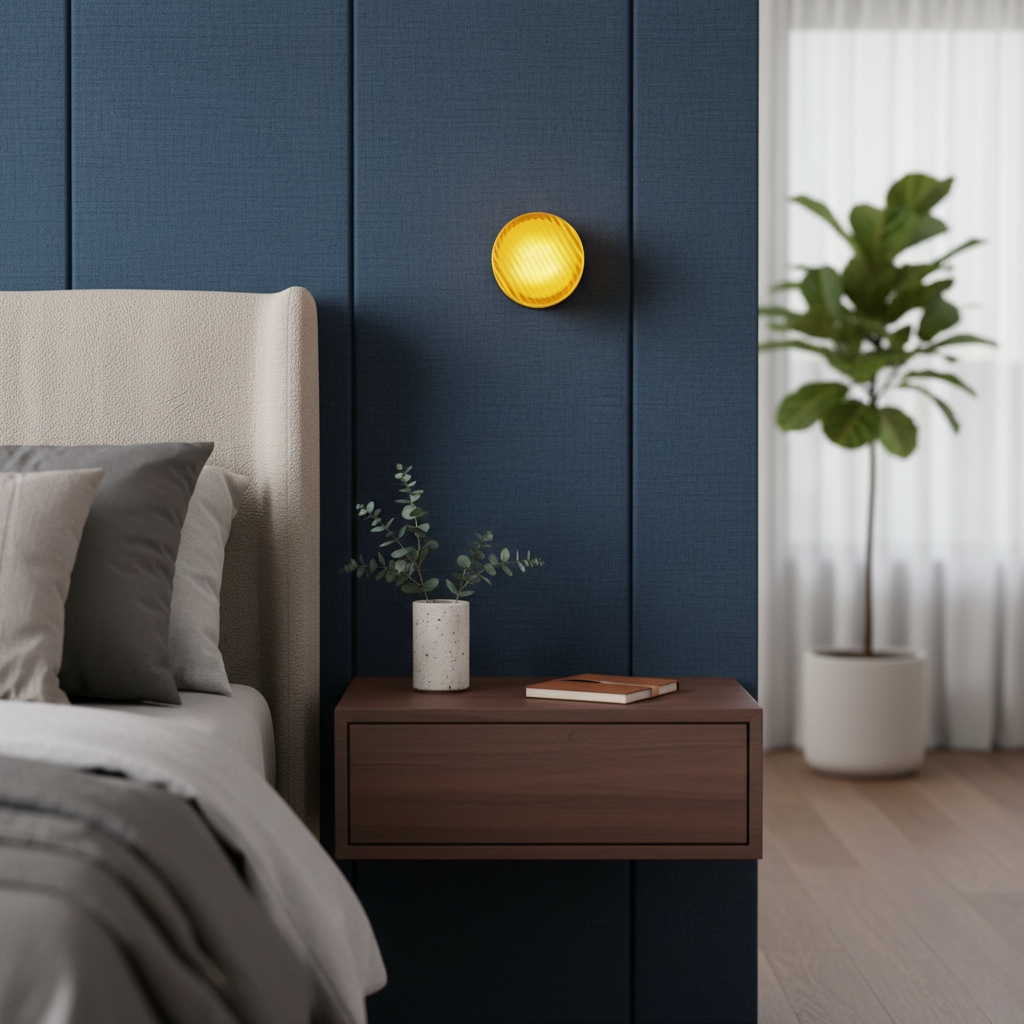 Lampe Murale Ronde en Verre