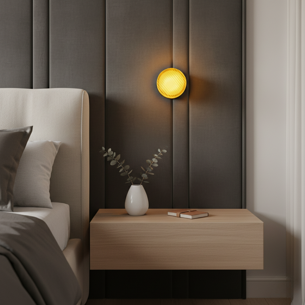 Lampe Murale Ronde en Verre