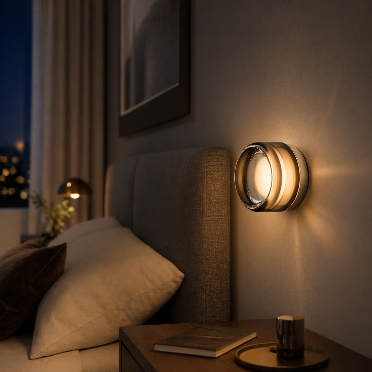 Lampe Murale Ronde en Verre