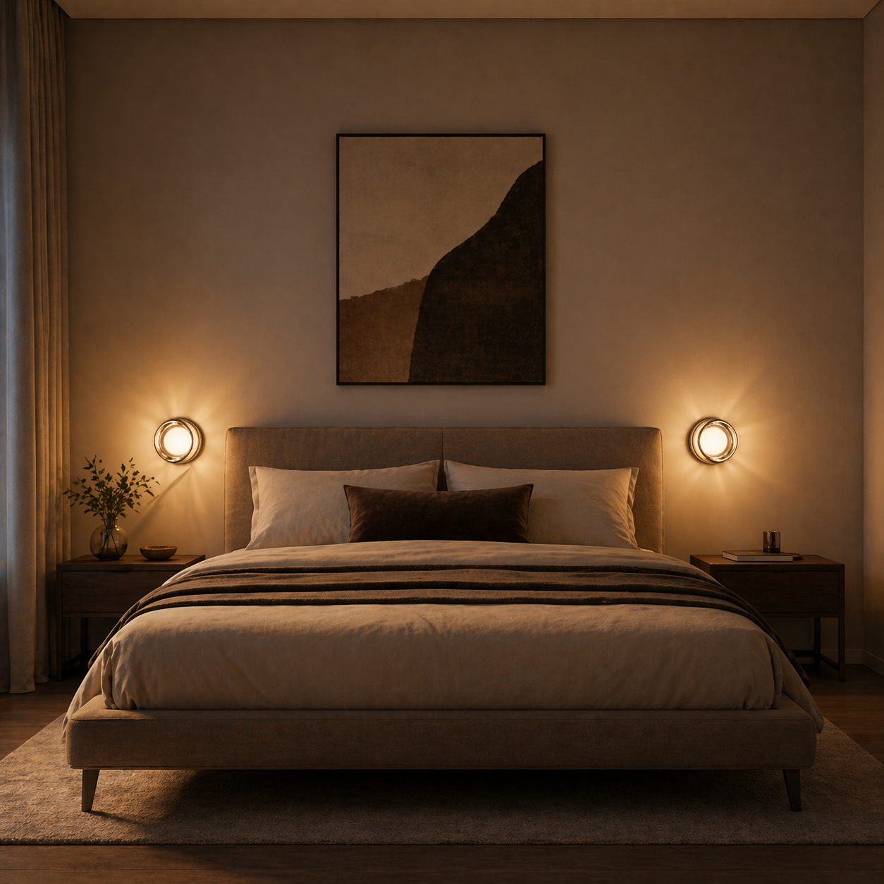 Lampe Murale Ronde en Verre
