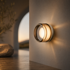 Lampe Murale Ronde en Verre