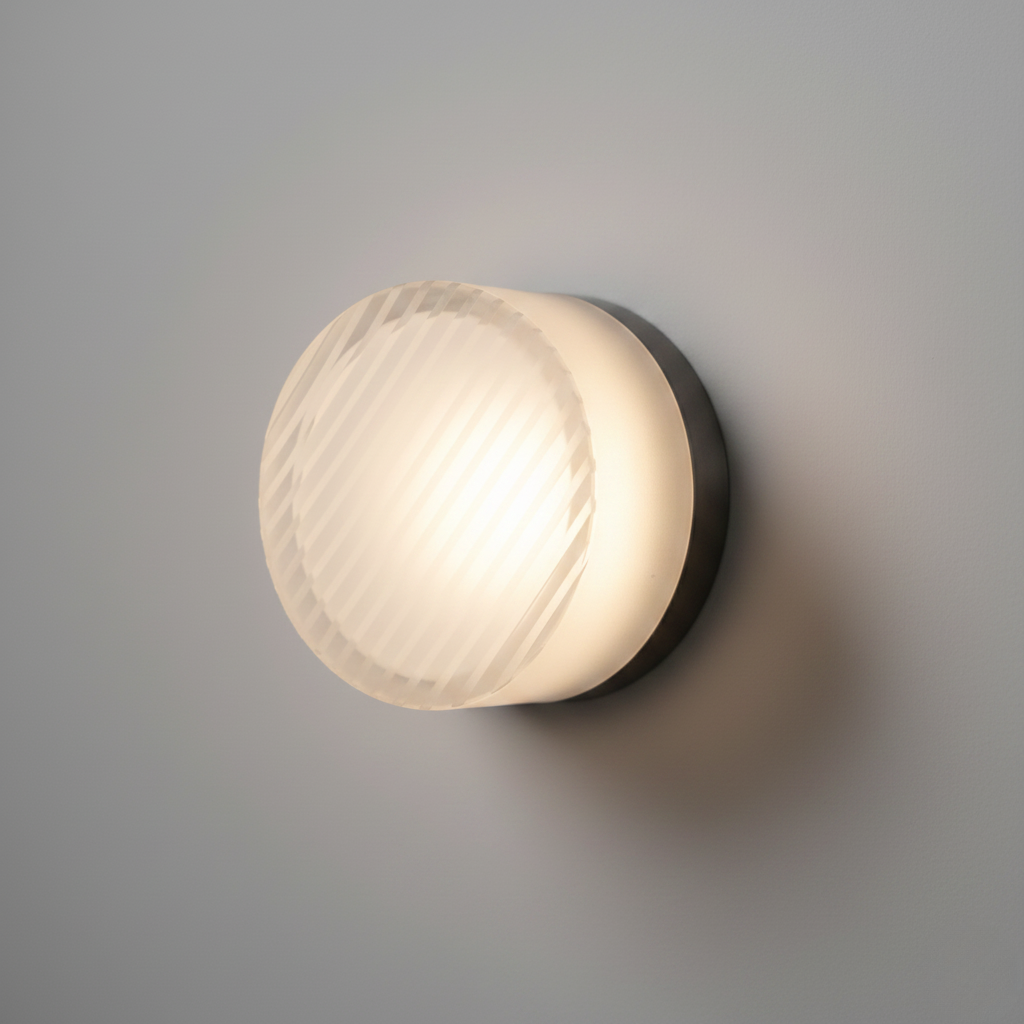 Lampe Murale Ronde en Verre