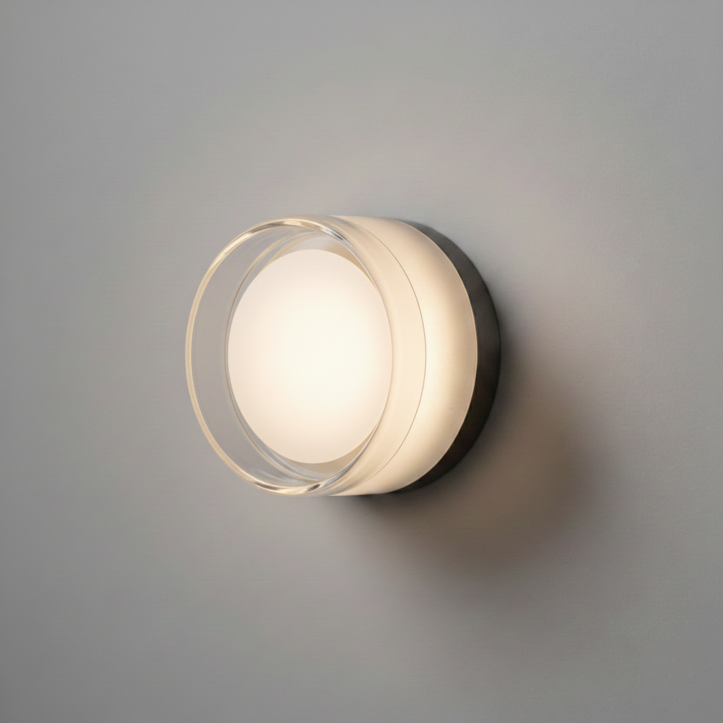Lampe Murale Ronde en Verre