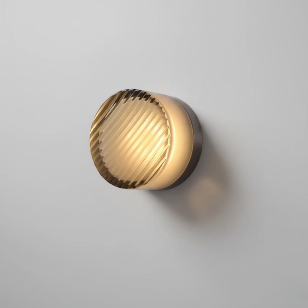 Lampe Murale Ronde en Verre