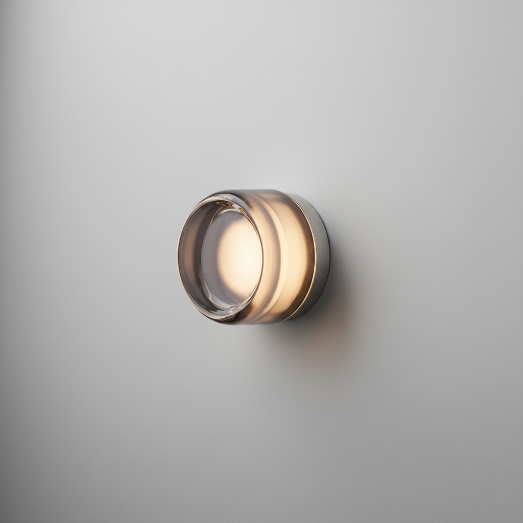 Lampe Murale Ronde en Verre