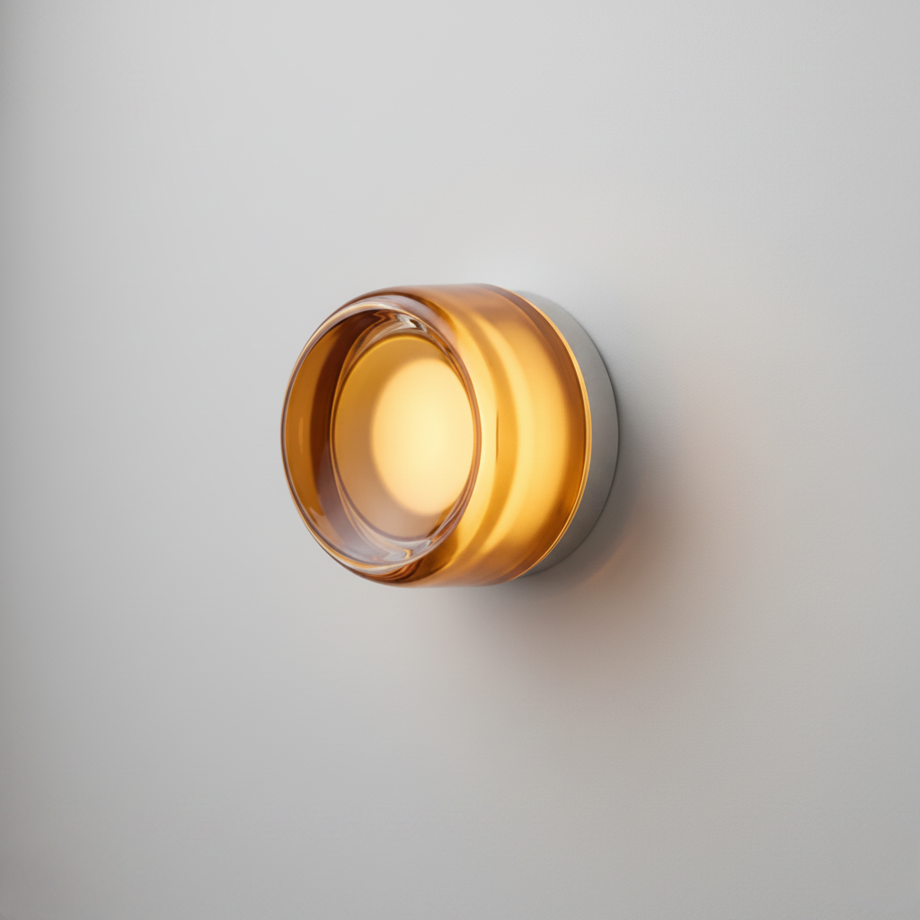 Lampe Murale Ronde en Verre