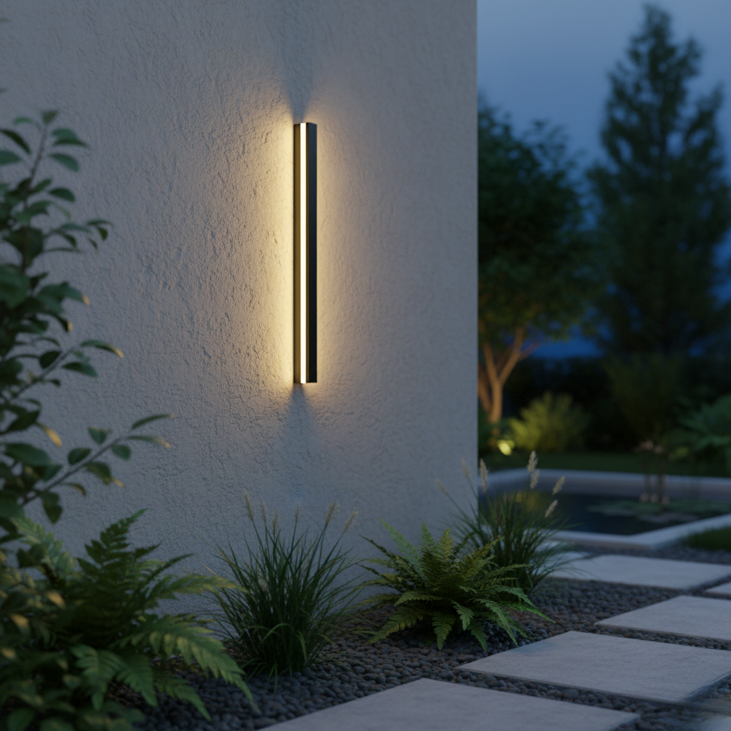 Applique Murale Extérieur LED Étanche Minimaliste Métal Cour