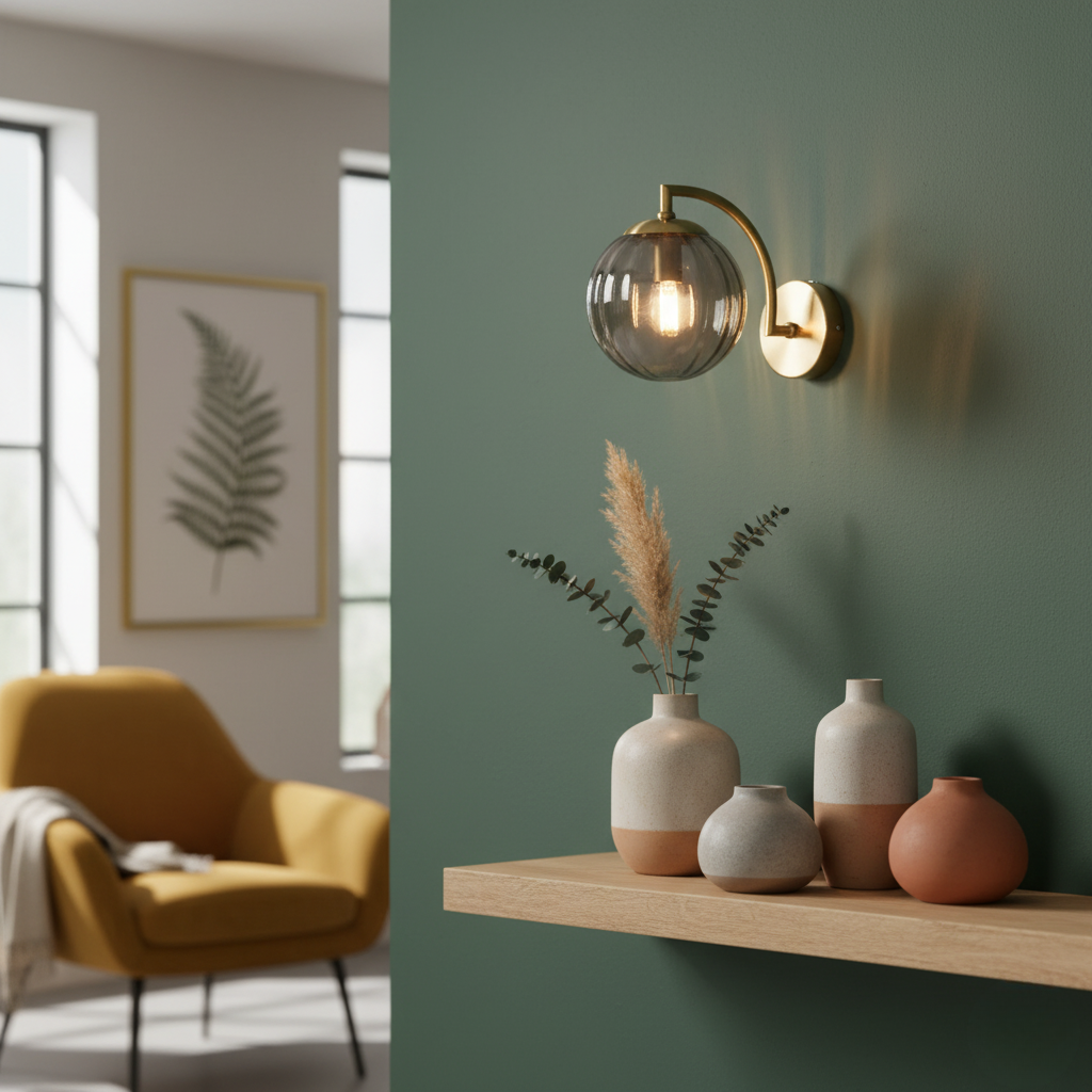 Applique Murale Boule en Verre