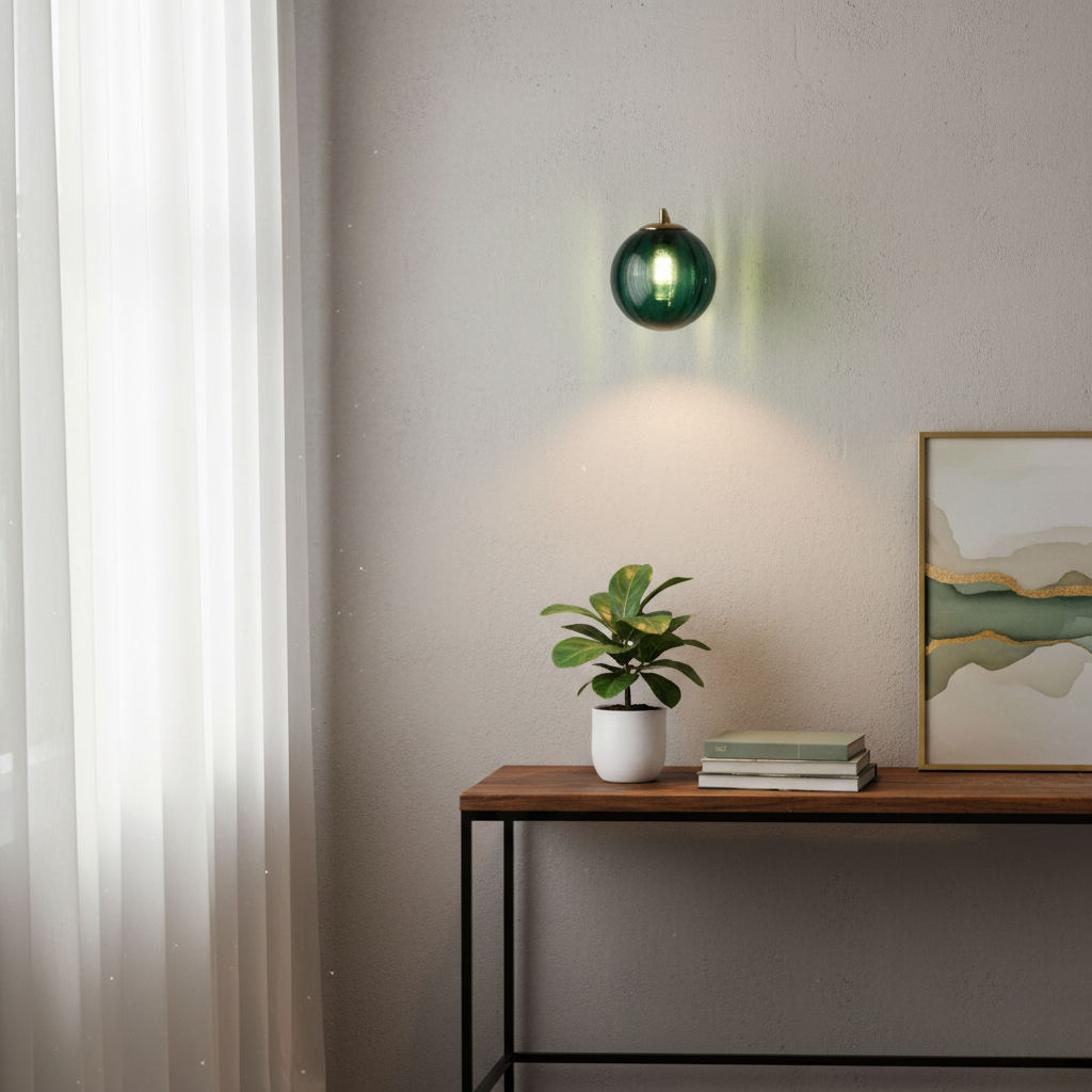 Applique Murale Boule en Verre