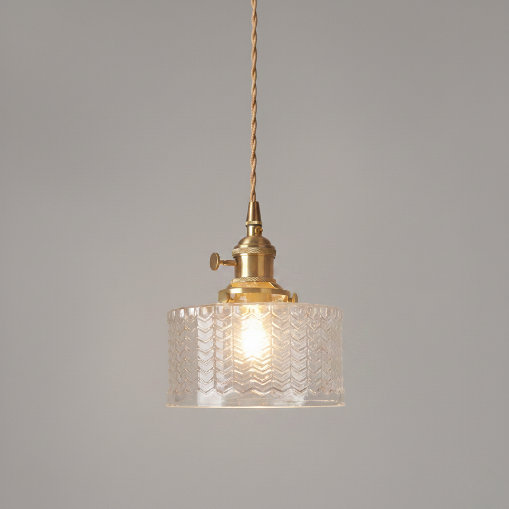 Suspension Vintage Verre Minimaliste Élégante