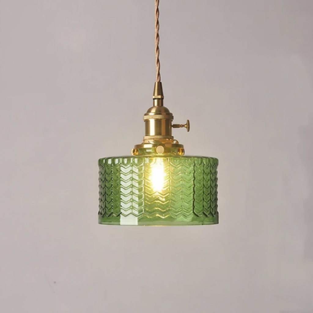 Suspension Vintage Verre Minimaliste Élégante