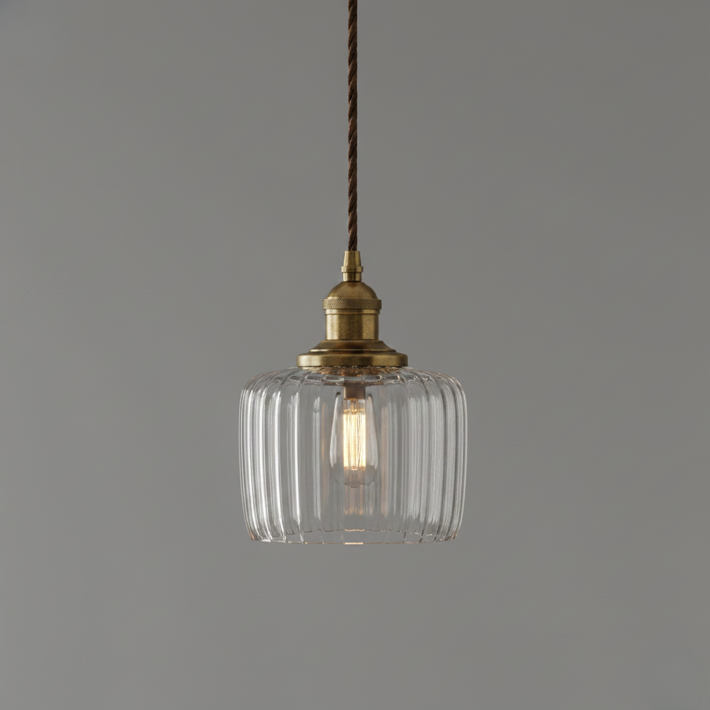 Suspension Vintage Verre Minimaliste Élégante