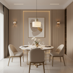 Suspension Nordique Verre Circulaire