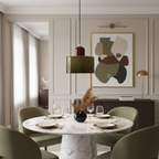 Suspension Nordique Verre Circulaire