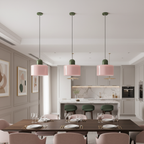 Suspension Nordique Verre Circulaire