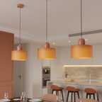 Suspension Nordique Verre Circulaire