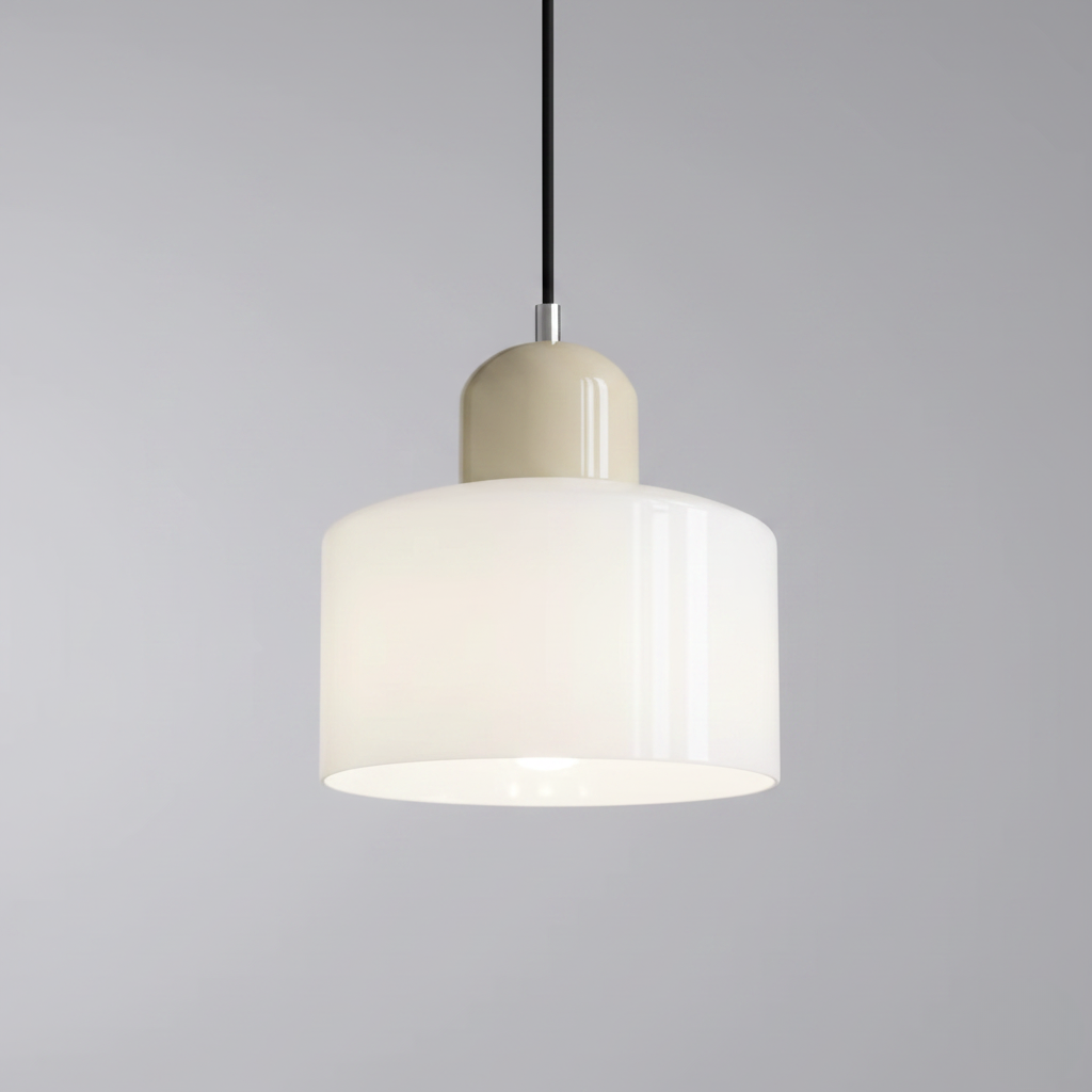 Suspension Nordique Verre Circulaire