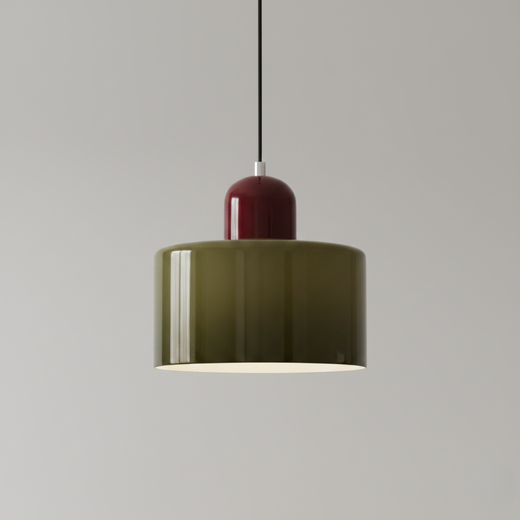 Suspension Nordique Verre Circulaire