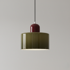 Suspension Nordique Verre Circulaire