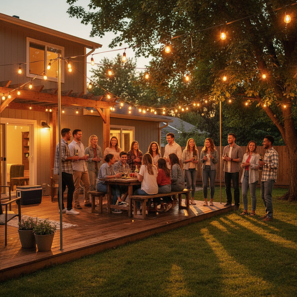 Guirlande Lumineuse LED Extérieur Guinguette