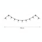 Guirlande Lumineuse LED Extérieur Guinguette