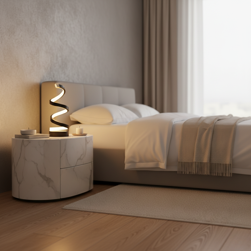 Lampe de Chevet Spirale Design LED