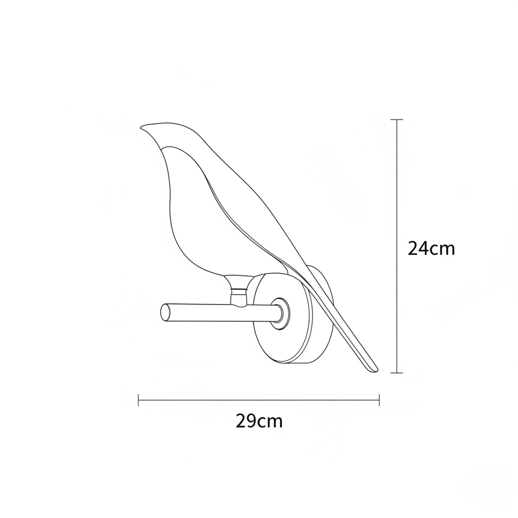 Applique Murale LED en Forme d'Oiseau