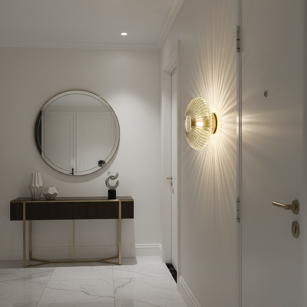 Applique Murale Rétro Verre LED Moderne