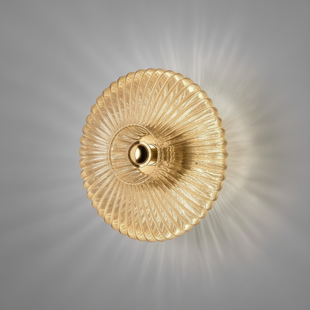 Applique Murale Rétro Verre LED Moderne