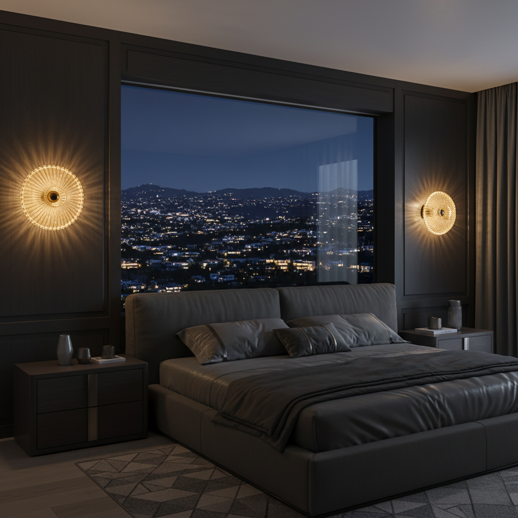 Applique Murale Rétro Verre LED Moderne