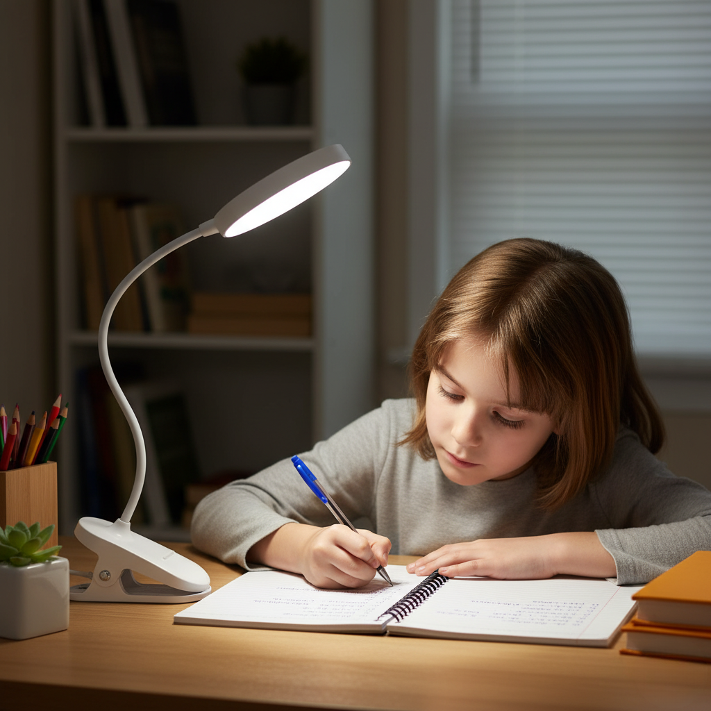 Lampe de Chevet Pince Sans Fil LED