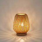 Lampe en Bambou Tressé