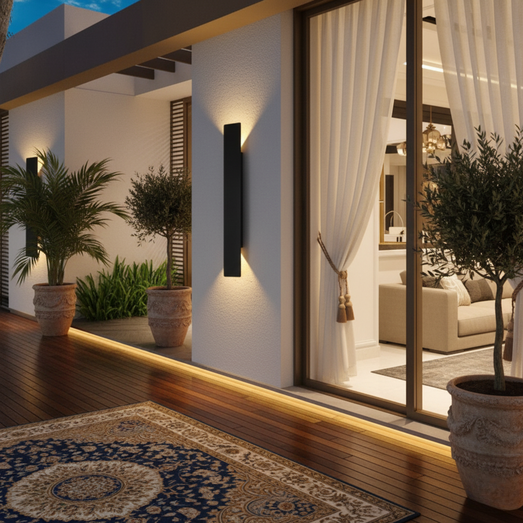 Applique Murale LED en Aluminium Intérieur/Extérieur