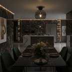 Plafonnier en Verre Design Nordique